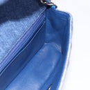 CHANEL Matelasse 20 Chain Shoulder Bag Denim Navy Gold CC Auth 197103SM-17