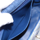 CHANEL Matelasse 20 Chain Shoulder Bag Denim Navy Gold CC Auth 197103SM-21