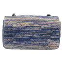 CHANEL Matelasse 20 Chain Shoulder Bag Denim Navy Gold CC Auth 197103SM-3