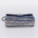 CHANEL Matelasse 20 Chain Shoulder Bag Denim Navy Gold CC Auth 197103SM-9