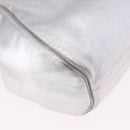 LOEWE Shoulder Bag Leather Gold Silver Auth 197104-15