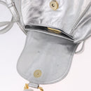 LOEWE Shoulder Bag Leather Gold Silver Auth 197104-10