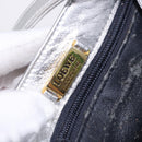 LOEWE Shoulder Bag Leather Gold Silver Auth 197104-18