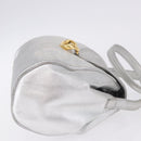 LOEWE Shoulder Bag Leather Gold Silver Auth 197104-3