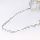 LOEWE Shoulder Bag Leather Gold Silver Auth 197104-7