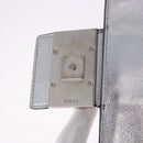 FENDI Zucca Canvas Mamma Baguette Shoulder Bag Leather Silver Auth 197105SAM-9