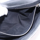 FENDI Zucca Canvas Mamma Baguette Shoulder Bag Leather Silver Auth 197105SAM-25