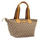 GUCCI GG Canvas Sherry Line Tote Bag Beige 131230 Auth 197106-1