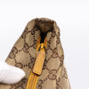 GUCCI GG Canvas Sherry Line Tote Bag Beige 131230 Auth 197106-10