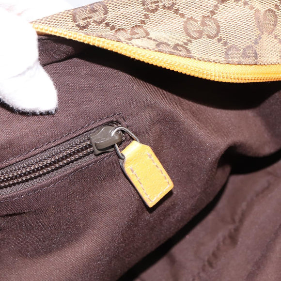 GUCCI GG Canvas Sherry Line Tote Bag Beige 131230 Auth 197106