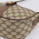 GUCCI GG Supreme Web Sherry Line Bag PVC Beige Gold 001 754 6177 Auth 197108-10