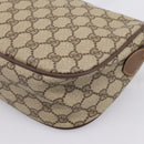 GUCCI GG Supreme Web Sherry Line Bag PVC Beige Gold 001 754 6177 Auth 197108-12