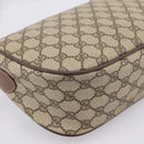 GUCCI GG Supreme Web Sherry Line Bag PVC Beige Gold 001 754 6177 Auth 197108-13