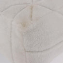 PRADA Tote Bag Fur White Silver Auth 197109SAM-10