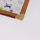 LOUIS VUITTON Multicolor Pochette Cles Coin Purse White M92655 LV Auth 197113A-11