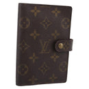 LOUIS VUITTON Monogram Agenda PM Day Planner Cover R20005 LV Auth 197115-1