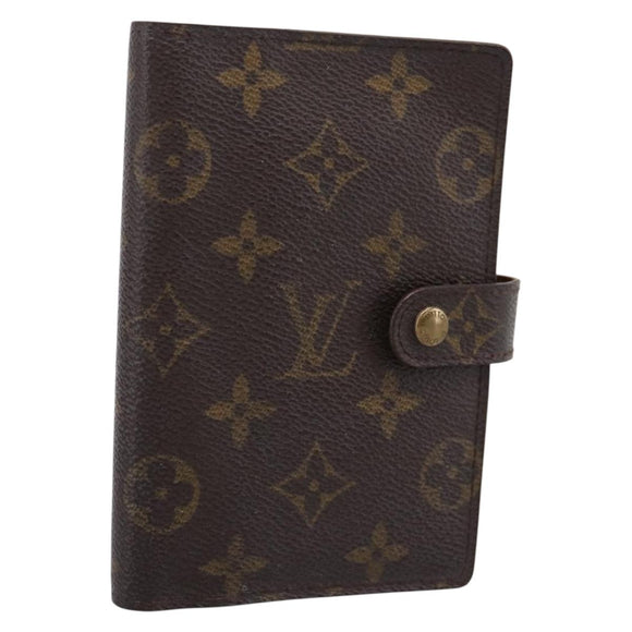 LOUIS VUITTON Monogram Agenda PM Day Planner Cover R20005 LV Auth 197115
