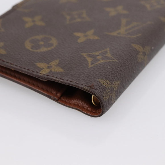 LOUIS VUITTON Monogram Agenda PM Day Planner Cover R20005 LV Auth 197115