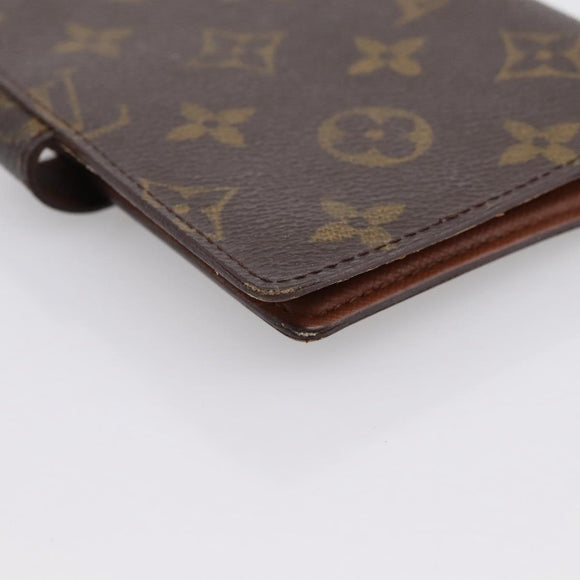 LOUIS VUITTON Monogram Agenda PM Day Planner Cover R20005 LV Auth 197115