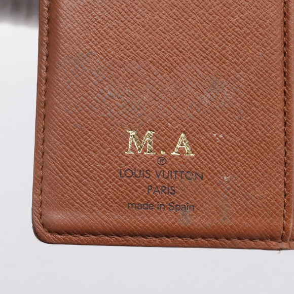 LOUIS VUITTON Monogram Agenda PM Day Planner Cover R20005 LV Auth 197115