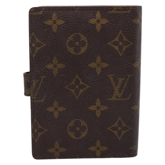 LOUIS VUITTON Monogram Agenda PM Day Planner Cover R20005 LV Auth 197115