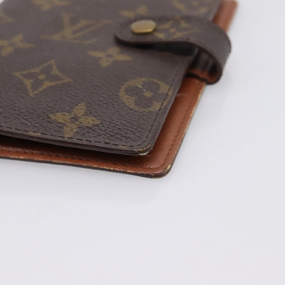 LOUIS VUITTON Monogram Agenda PM Day Planner Cover R20005 LV Auth 197115