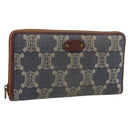 CELINE Paris Macadam Canvas Wallet Blue Auth 197117-1
