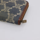 CELINE Paris Macadam Canvas Wallet Blue Auth 197117-10