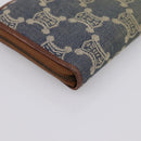 CELINE Paris Macadam Canvas Wallet Blue Auth 197117-11