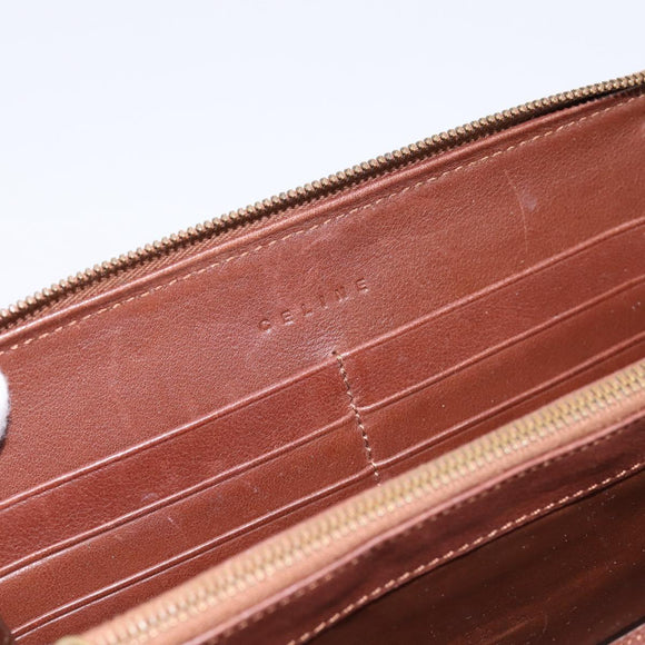 CELINE Paris Macadam Canvas Wallet Blue Auth 197117