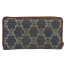 CELINE Paris Macadam Canvas Wallet Blue Auth 197117-3