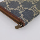 CELINE Paris Macadam Canvas Wallet Blue Auth 197117-9