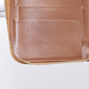 LOUIS VUITTON Monogram Vernis Eldrich Wallet Zip Around Bronze LV Auth 197118-13