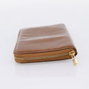 LOUIS VUITTON Monogram Vernis Eldrich Wallet Zip Around Bronze LV Auth 197118-6