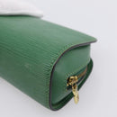 LOUIS VUITTON Epi Dauphine PM Cosmetic Pouch Green M48444 LV Auth 197119-15