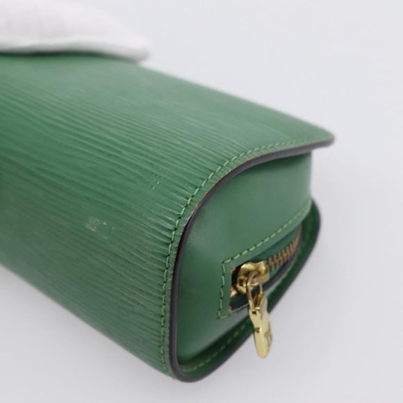 LOUIS VUITTON Epi Dauphine PM Cosmetic Pouch Green M48444 LV Auth 197119