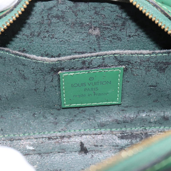 LOUIS VUITTON Epi Dauphine PM Cosmetic Pouch Green M48444 LV Auth 197119