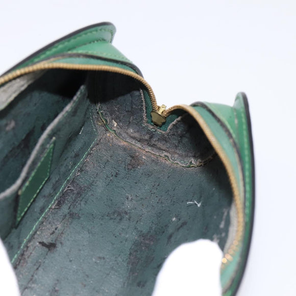 LOUIS VUITTON Epi Dauphine PM Cosmetic Pouch Green M48444 LV Auth 197119