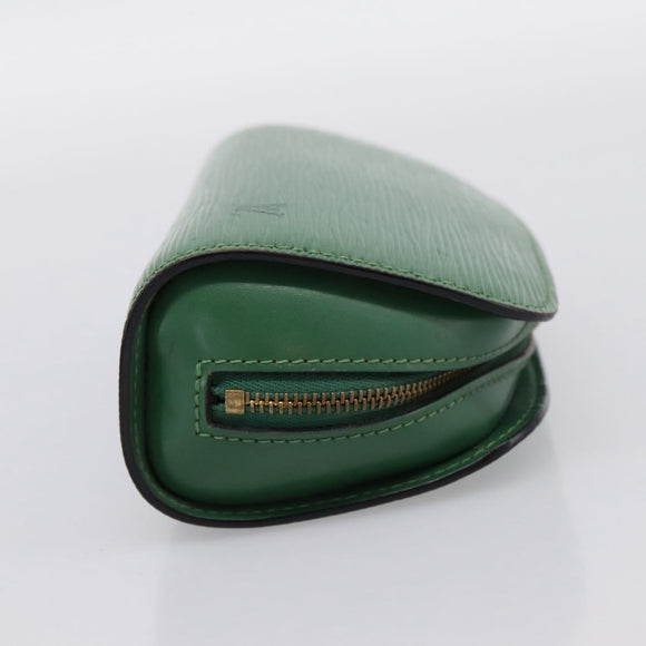 LOUIS VUITTON Epi Dauphine PM Cosmetic Pouch Green M48444 LV Auth 197119