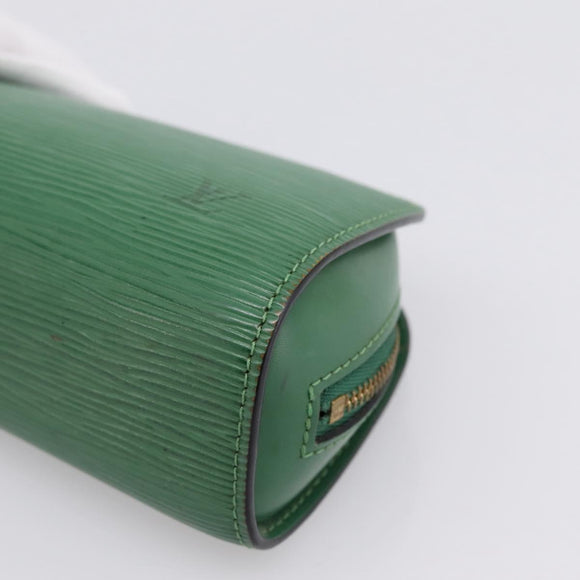 LOUIS VUITTON Epi Dauphine PM Cosmetic Pouch Green M48444 LV Auth 197119