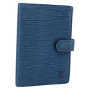 LOUIS VUITTON Epi Agenda PM Day Planner Cover Blue R20055 LV Auth 197120-1