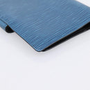 LOUIS VUITTON Epi Agenda PM Day Planner Cover Blue R20055 LV Auth 197120-16