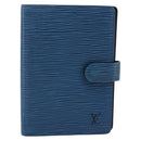LOUIS VUITTON Epi Agenda PM Day Planner Cover Blue R20055 LV Auth 197120-13