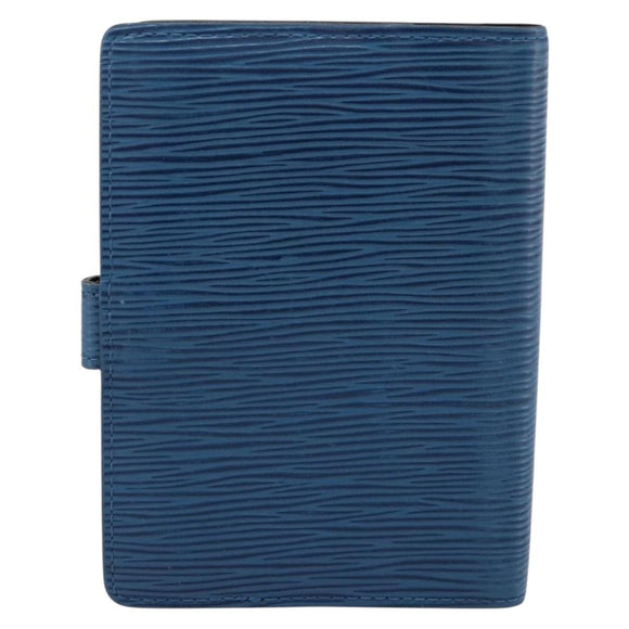LOUIS VUITTON Epi Agenda PM Day Planner Cover Blue R20055 LV Auth 197120