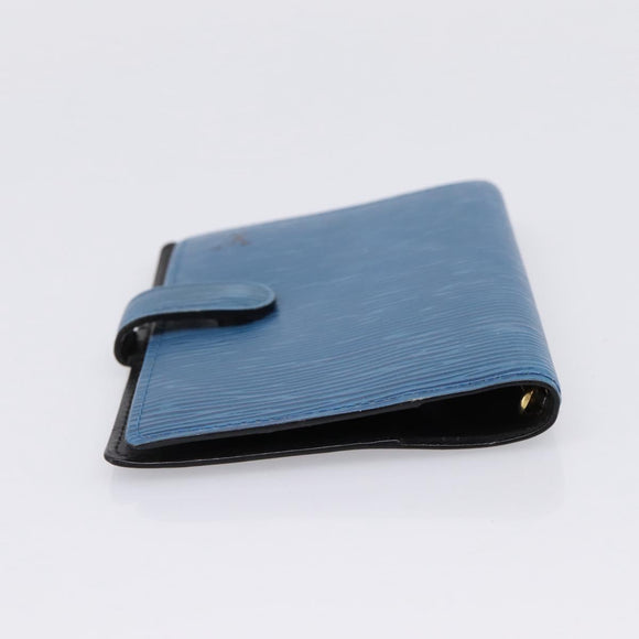 LOUIS VUITTON Epi Agenda PM Day Planner Cover Blue R20055 LV Auth 197120