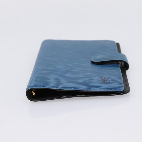 LOUIS VUITTON Epi Agenda PM Day Planner Cover Blue R20055 LV Auth 197120