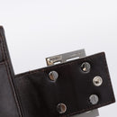 FENDI Zucca Canvas Bifold Wallet Black Brown Auth 197121-8