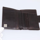 FENDI Zucca Canvas Bifold Wallet Black Brown Auth 197121-9