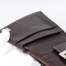 FENDI Zucca Canvas Bifold Wallet Black Brown Auth 197121-18