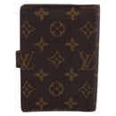 LOUIS VUITTON Monogram Agenda PM Day Planner Cover R20005 LV Auth 197122-2